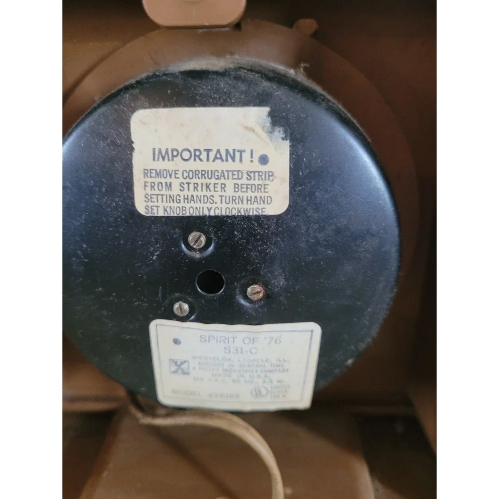 Westclox 76 clock